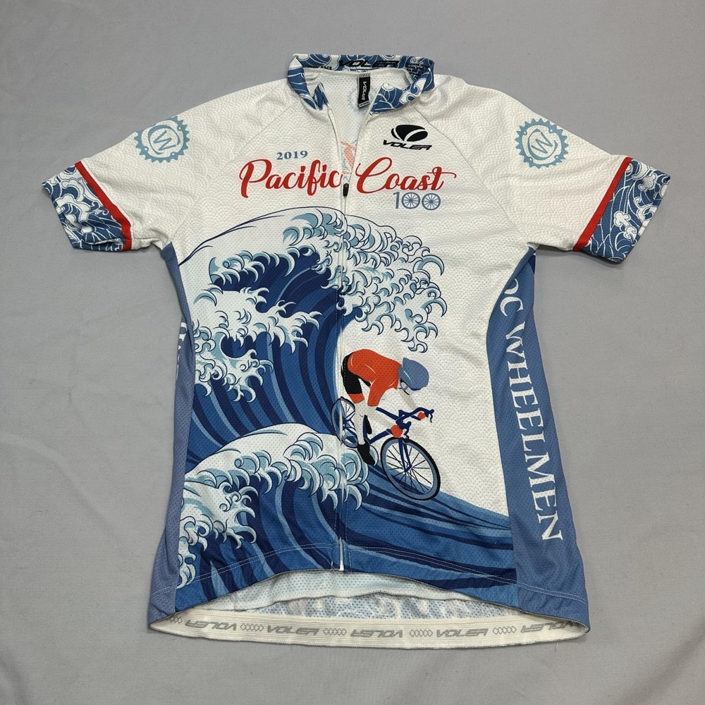 Voler Jersey Womens M White Peloton Race 2019 Pacific Coast 100 Cycling OC Wheel